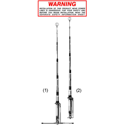 Sirio GPS 1/2 antenna verticale banda CB da 26 a 29 Mhz